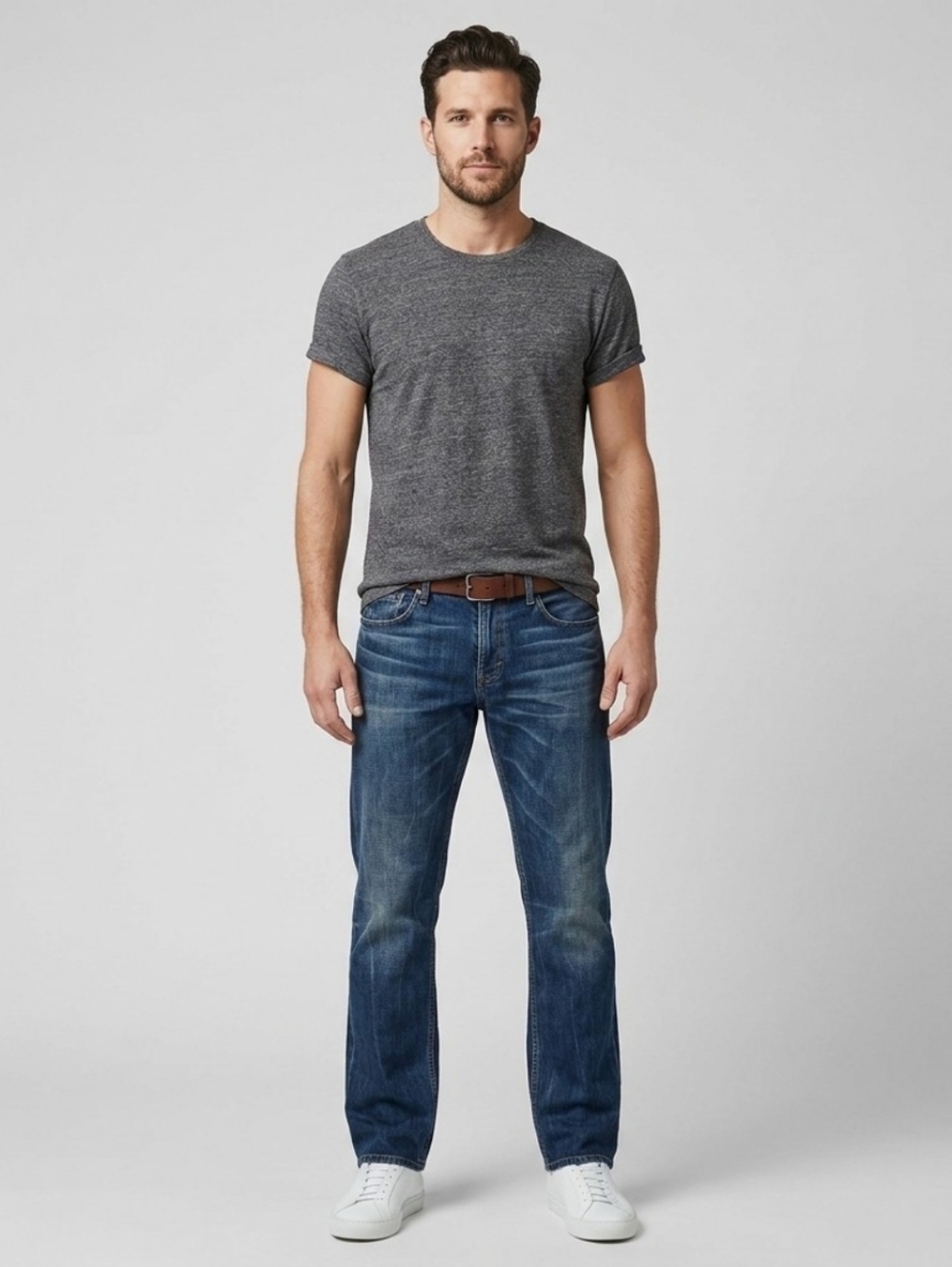Men's Burberry Brit Classic Blue Straight Fit Cotton Denim Jeans